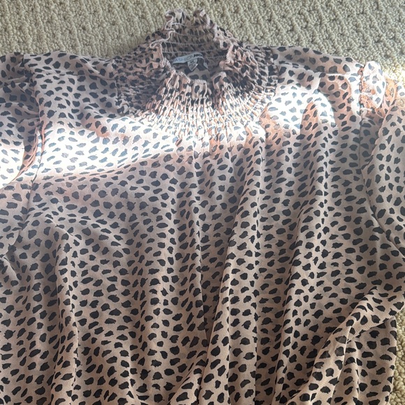 Leopard Print Ruffle Dress - Picture 3 of 4